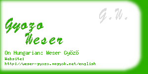 gyozo weser business card